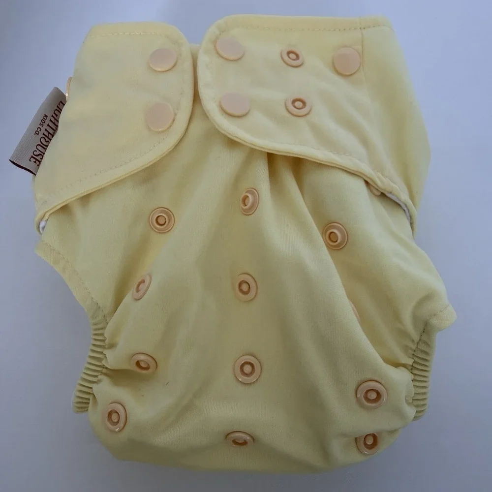 Lot of 4 Lighthouse Kids Co Supreme Pocket Cloth Diapers Washed Never Used